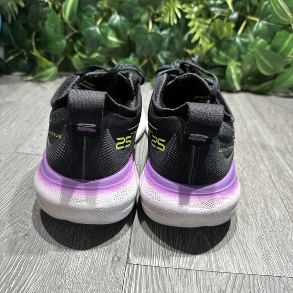 Asics Womens Gel Nimbus 25 1012B356 Black Running Shoes Sneakers Size 7.5 - Picture 6 of 10